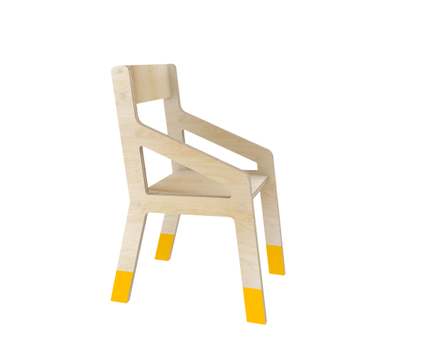 design krzesełko ze sklejki