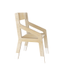 krzesełko ze sklejki białe